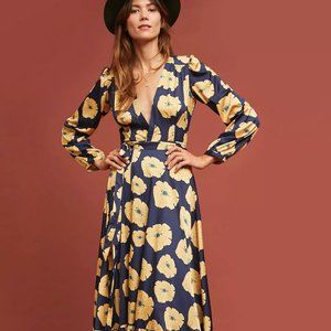 Anthropologie Bouquet Wrap Dress